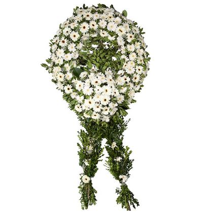 21 adet gül buketi  Çiçeği & Ürünü Beyaz Gerbera Cenaze Çelengi 