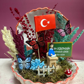  Çerkezköy Çiçekçiler Öğretmenler Günü Teraryum